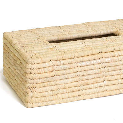 Rectangular Raffia Tissue Box Cover