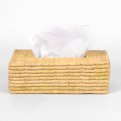 Rectangular Raffia Tissue Box Cover