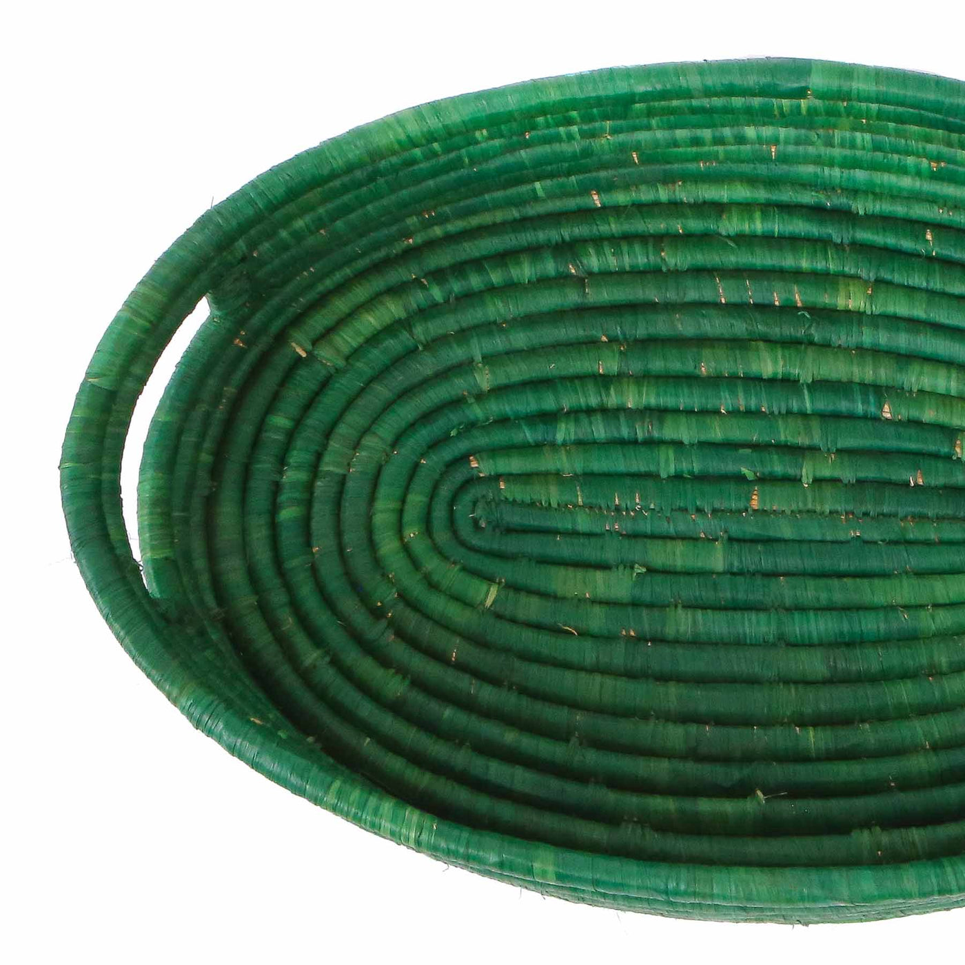 Evergreen Raffia Bread Basket With Handles