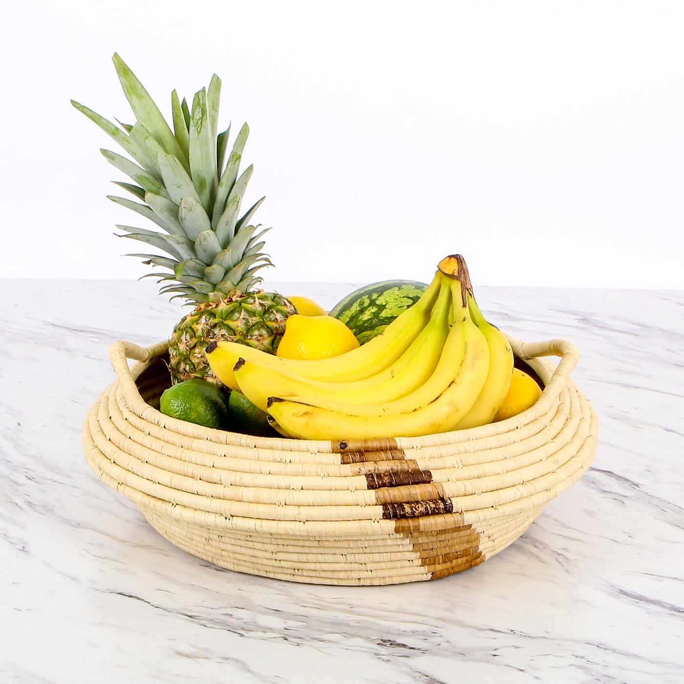 Banana Striped Storage Basket