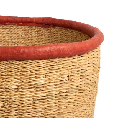 Earthen Craft Catch Alls - Baskets with Amber Rim, Set of 2