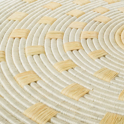 36" Sisal & Raffia Wall Art Disc