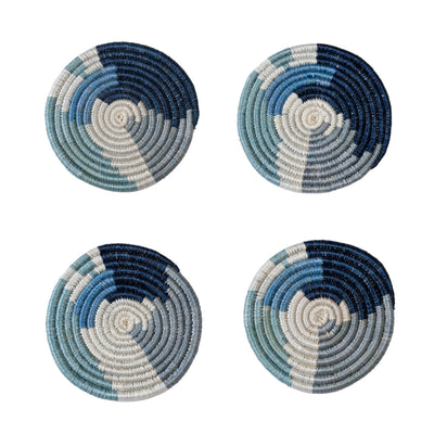 Coastal Minimalism Coasters - Abstract, Set of 4