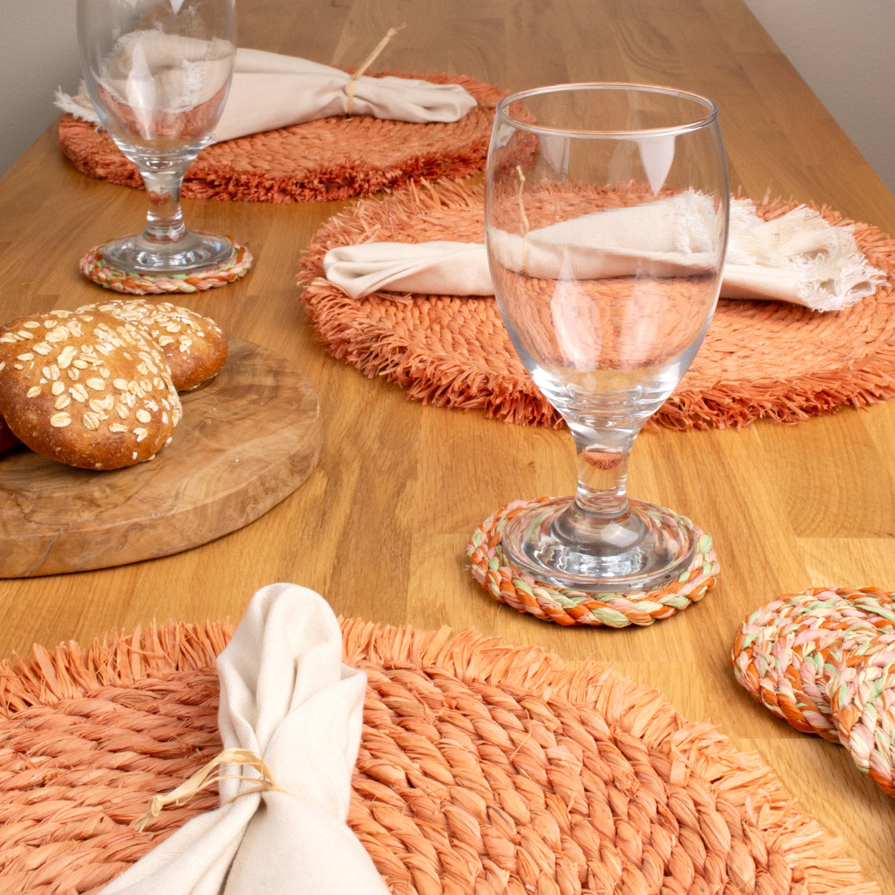 Silicone Placemat Wildflower Peach