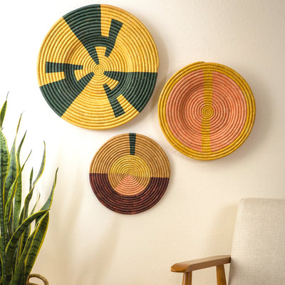 14" Multicolor Charger / Wall Art Disc