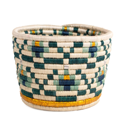 Holiday Planter - 7.5" Tapered Teal