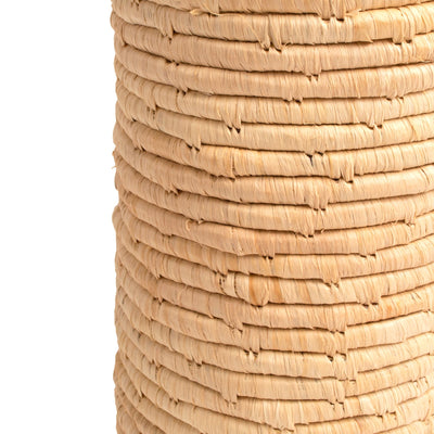 Stone Vessel - 8.5" Natural Cylindrical Vase