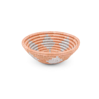 Woven Bowl - 6" Metallic Peach