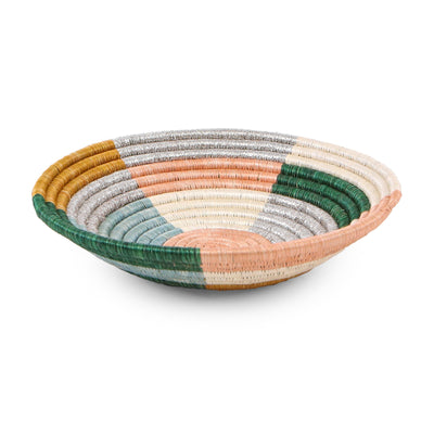 10" Medium Metallic Floret Round Basket