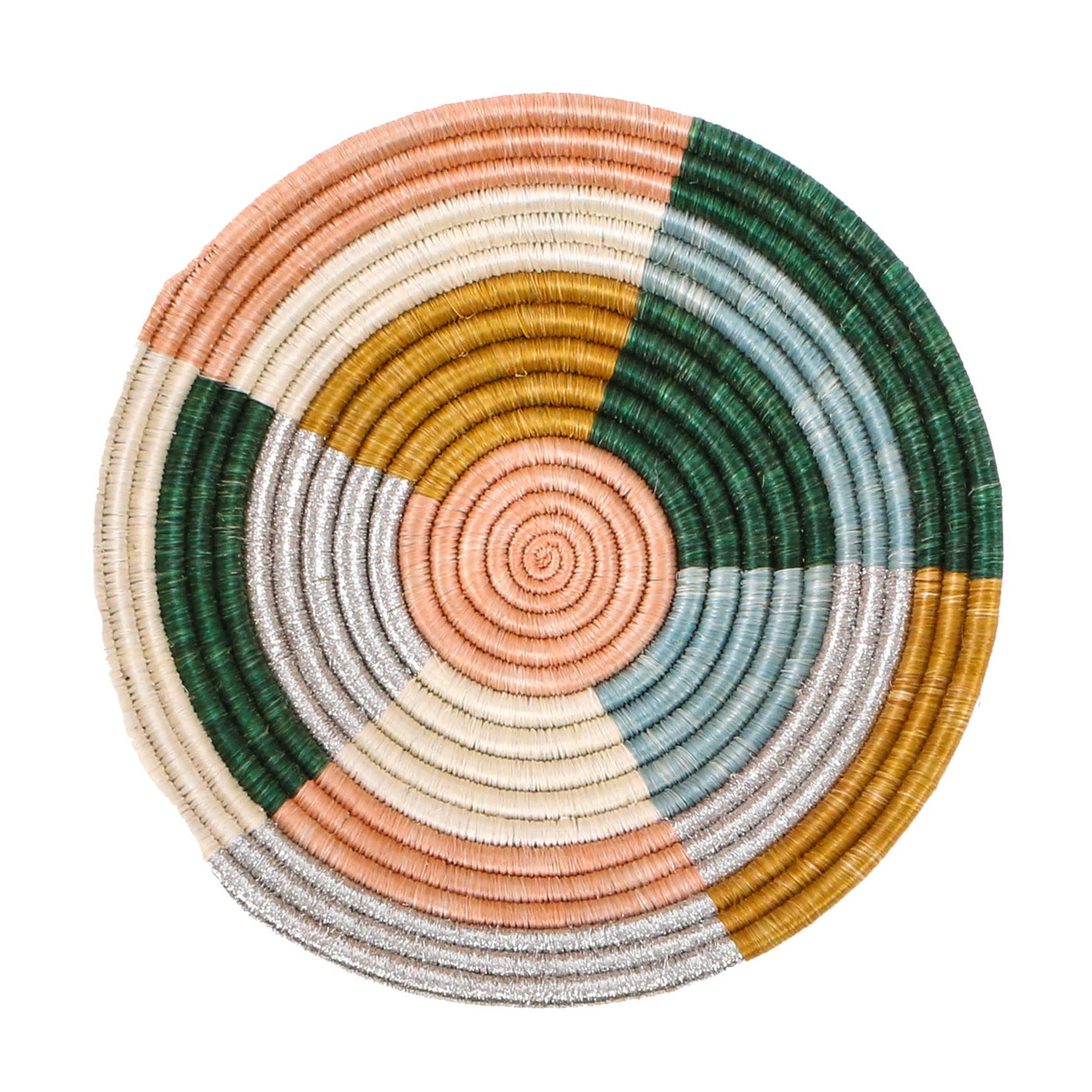10" Medium Metallic Floret Round Basket
