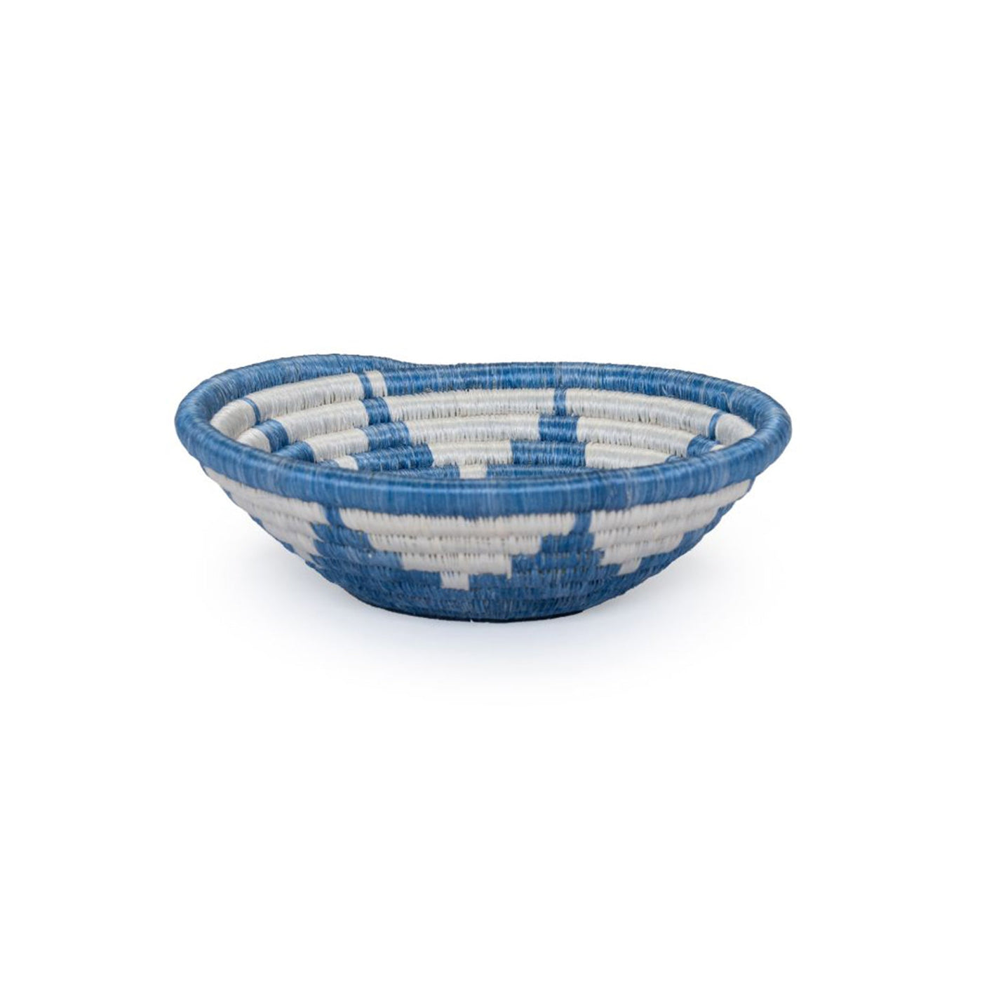 6" Small Sky Blue Izuba Round Basket