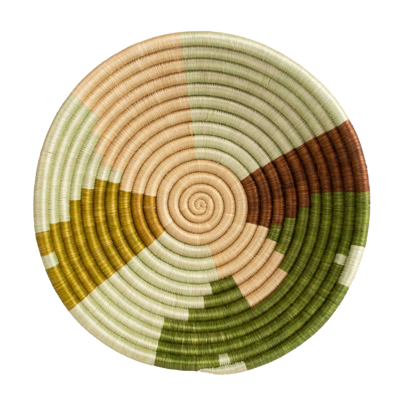 Restorative Woven Bowl - 10" Abstract Olive