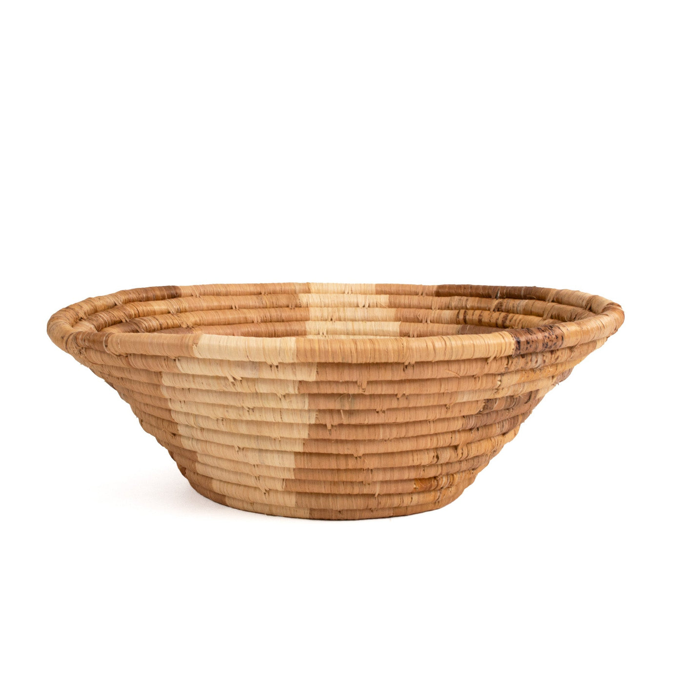Earthen Craft Woven Bowl - 12" Bark
