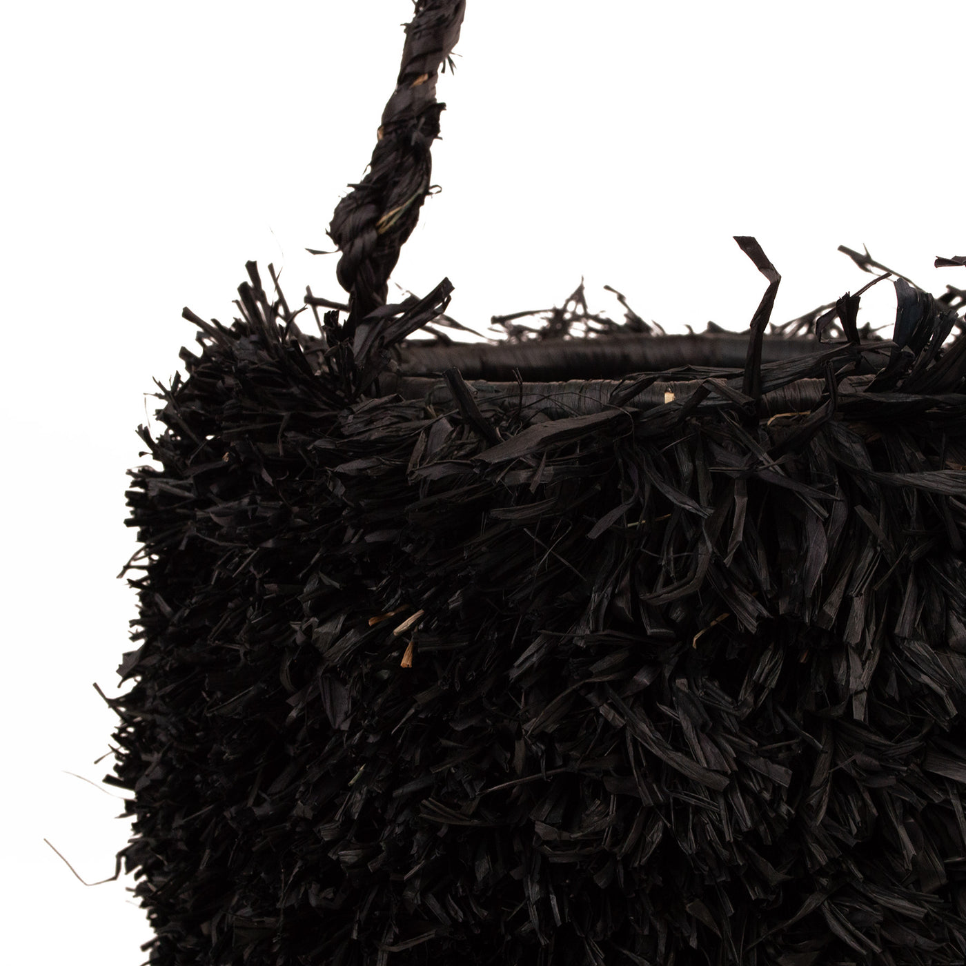 Modern Handbag - Black Fringe