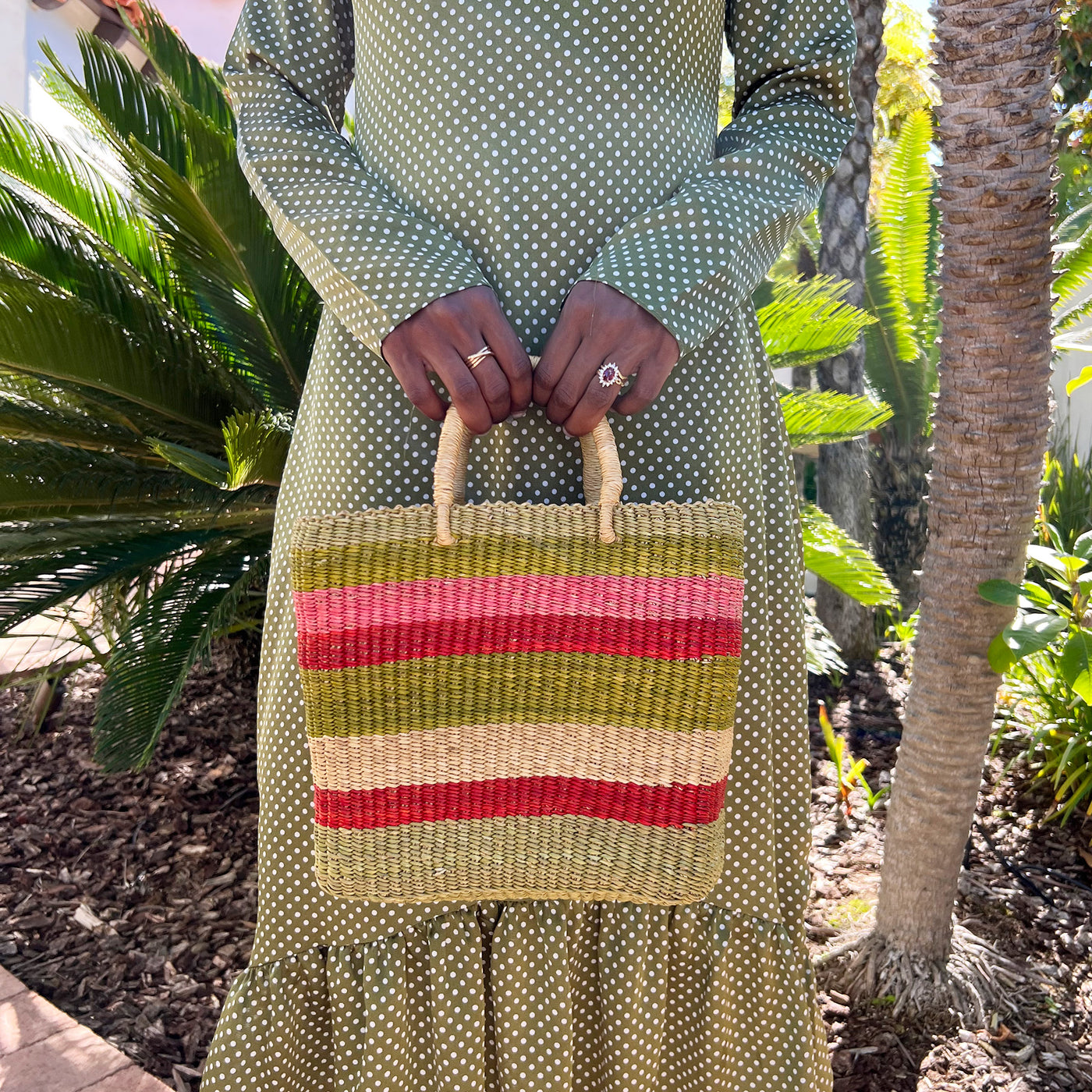 Bloom Handbag - Stripes