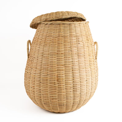 Fan Palm Lidded Box - 23" Natural