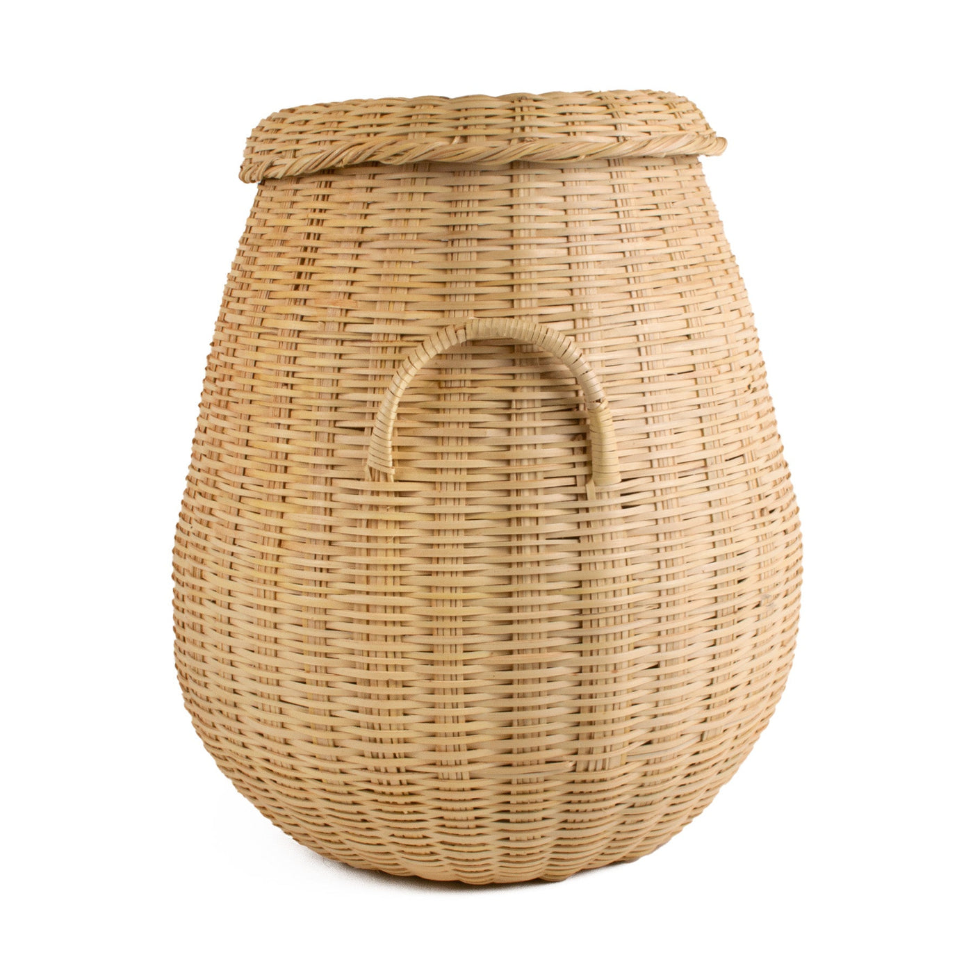 Fan Palm Lidded Box - 23" Natural