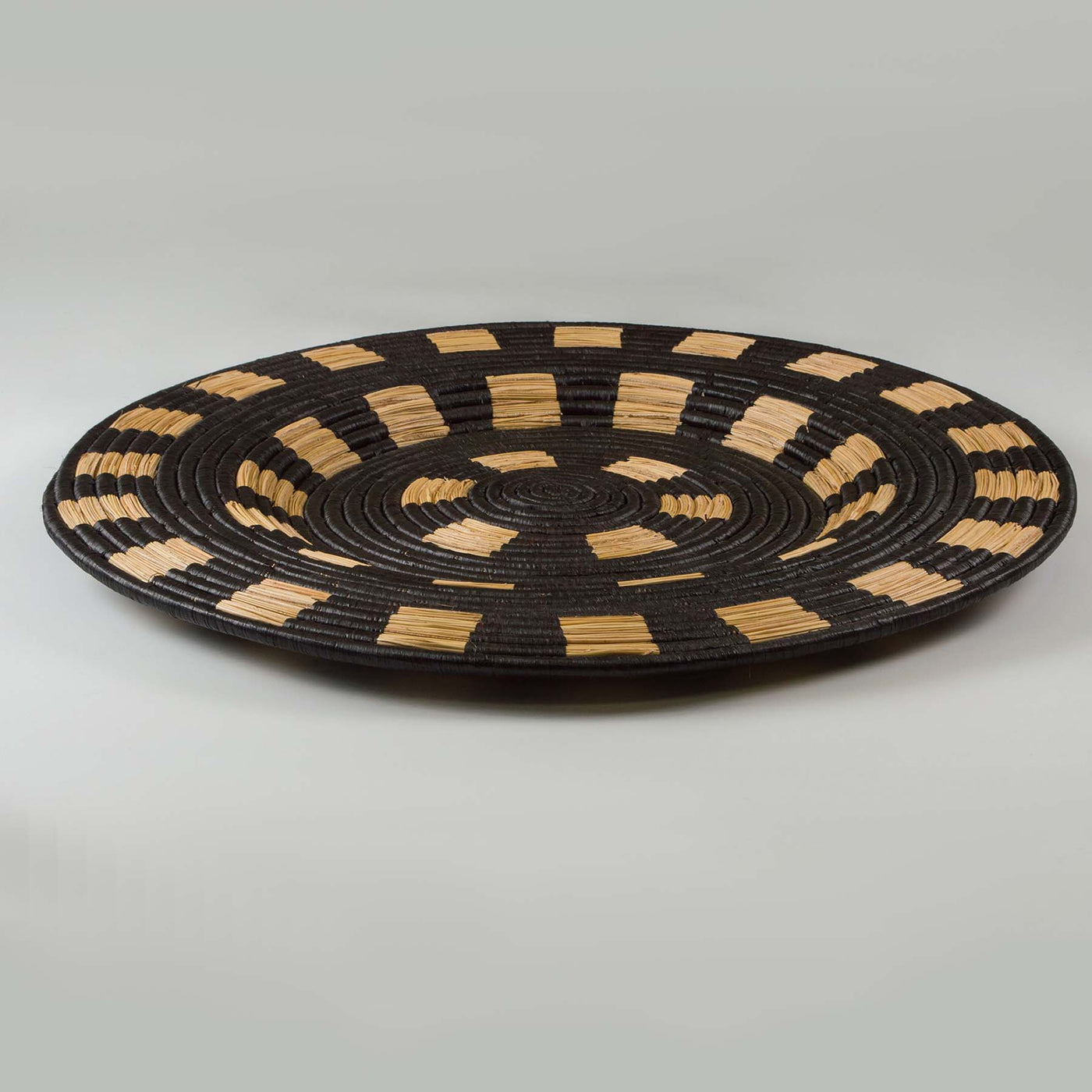 Extra Large Black Geo Wall Art Plate