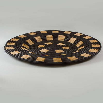 Extra Large Black Geo Wall Art Plate