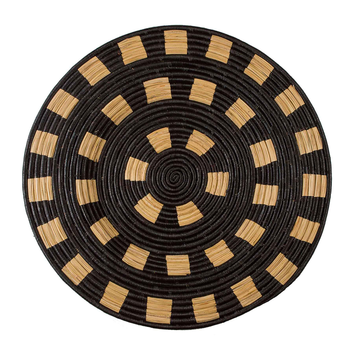 Extra Large Black Geo Wall Art Plate