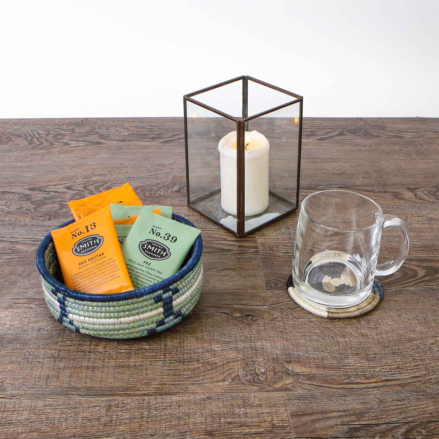 Light Taupe Jua Coasters, Set of 4