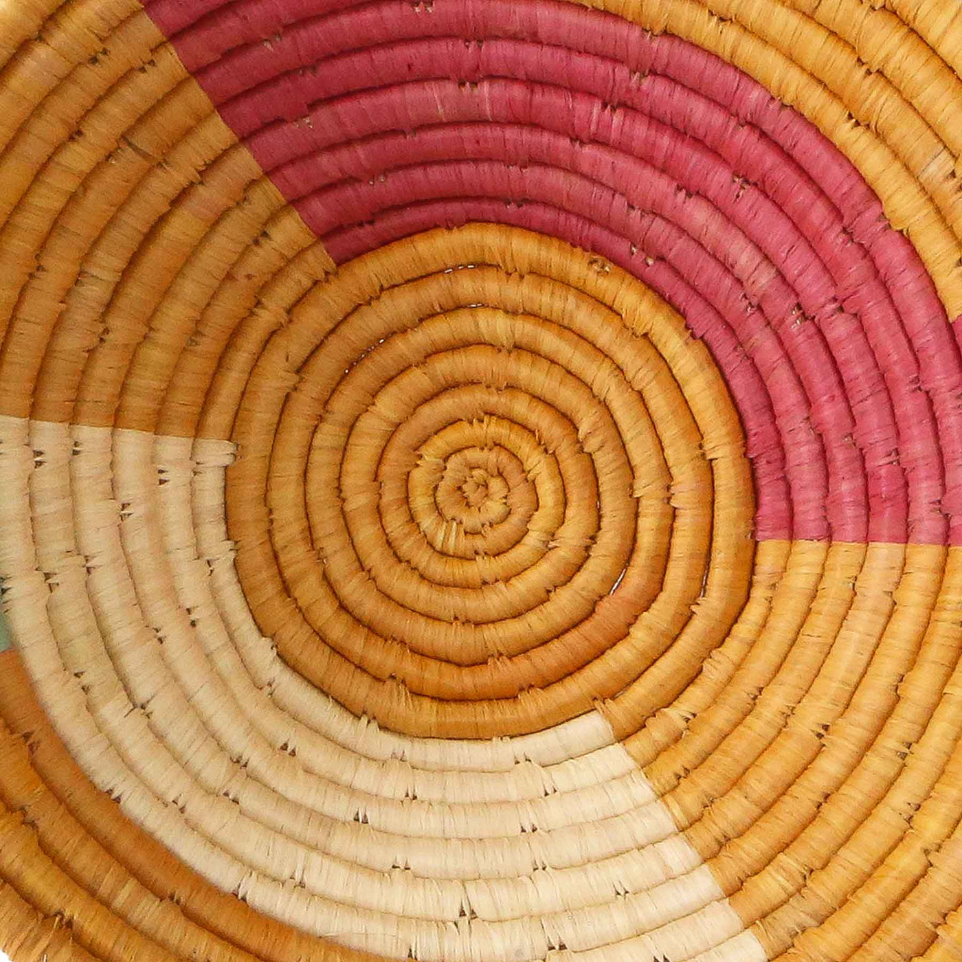 Medium  Goldenrod & Apricot Msanii Round Basket