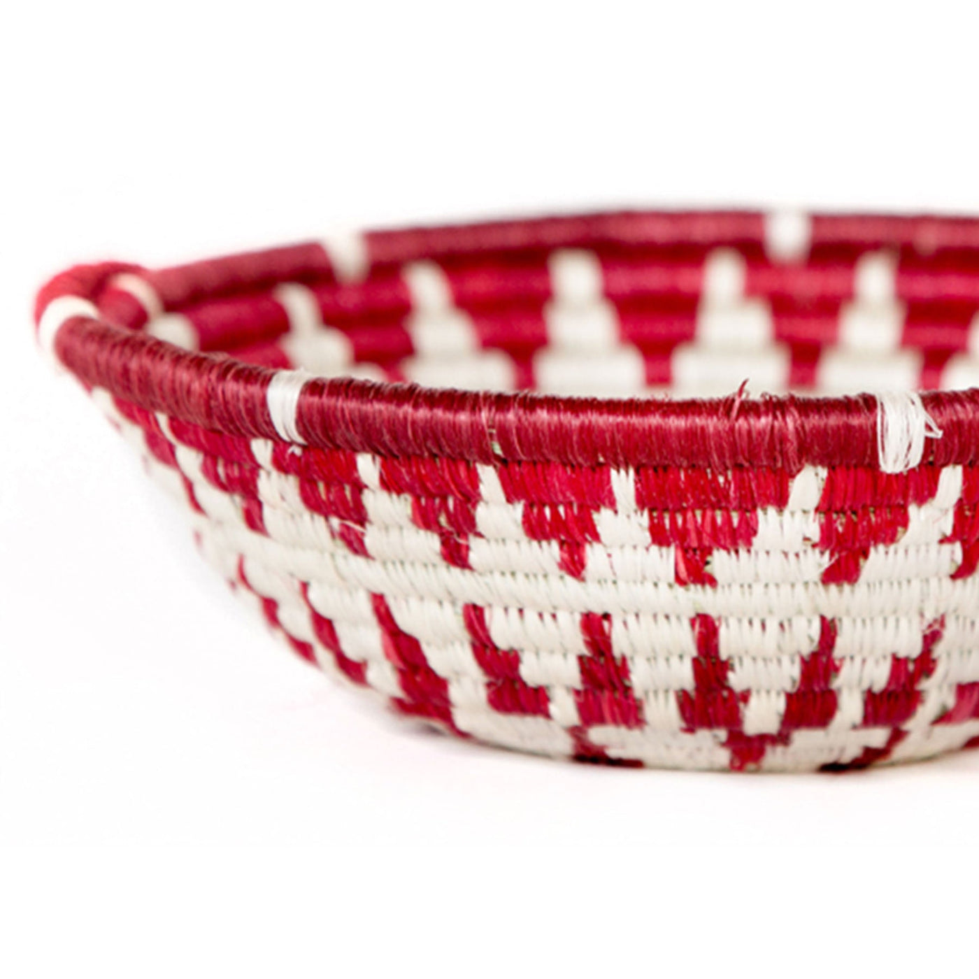 Small Fiery Red Intore Bowl