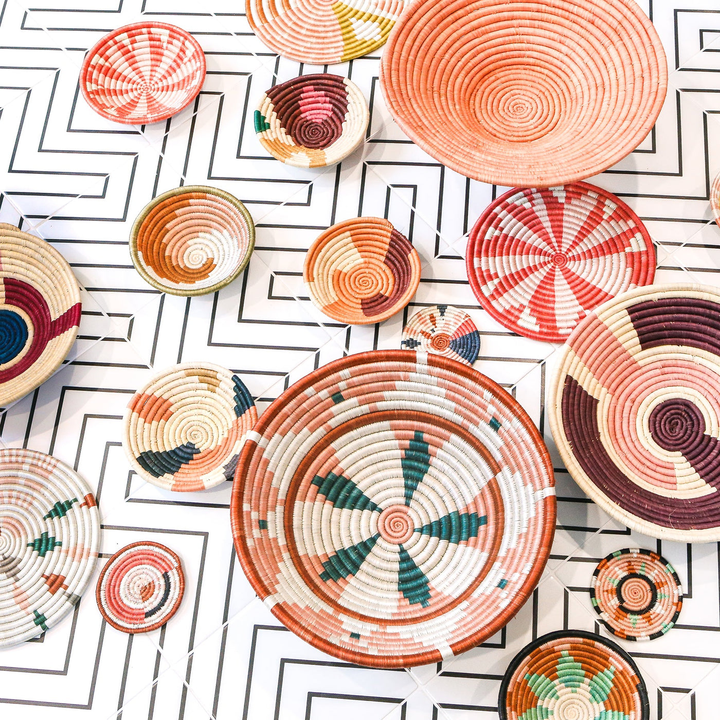 10" Coral Virunga Trivet