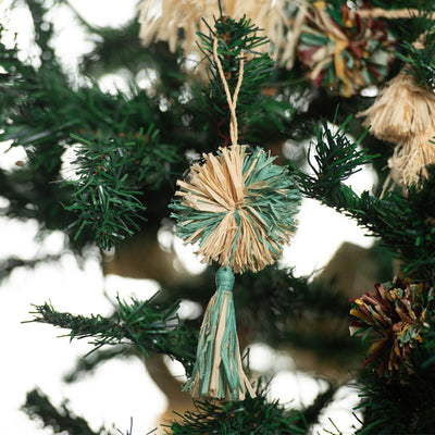 Mist Pom Pom & Tassel Ornament