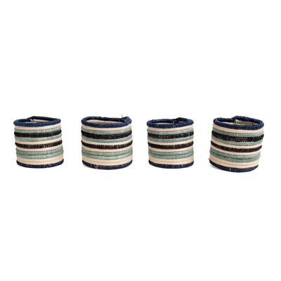 Coastal Napkin Rings - Striped, Set of 4