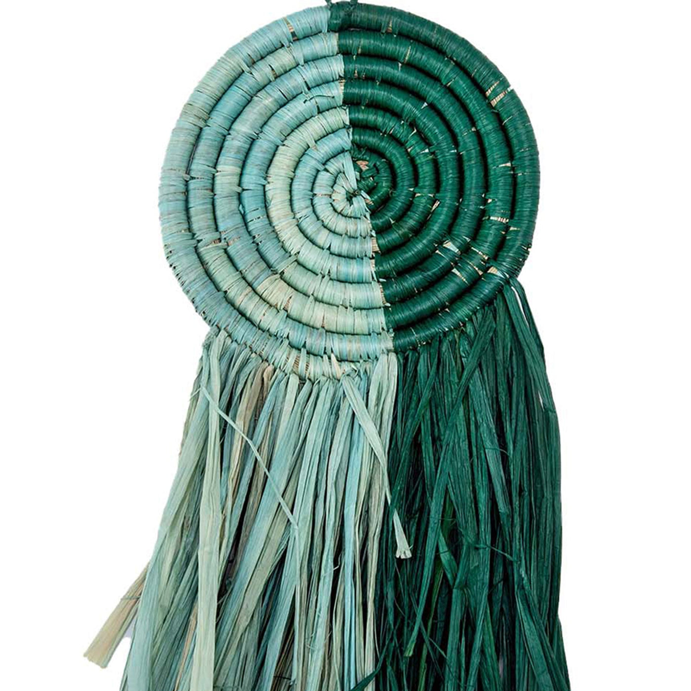 Teal Fringed Ornament