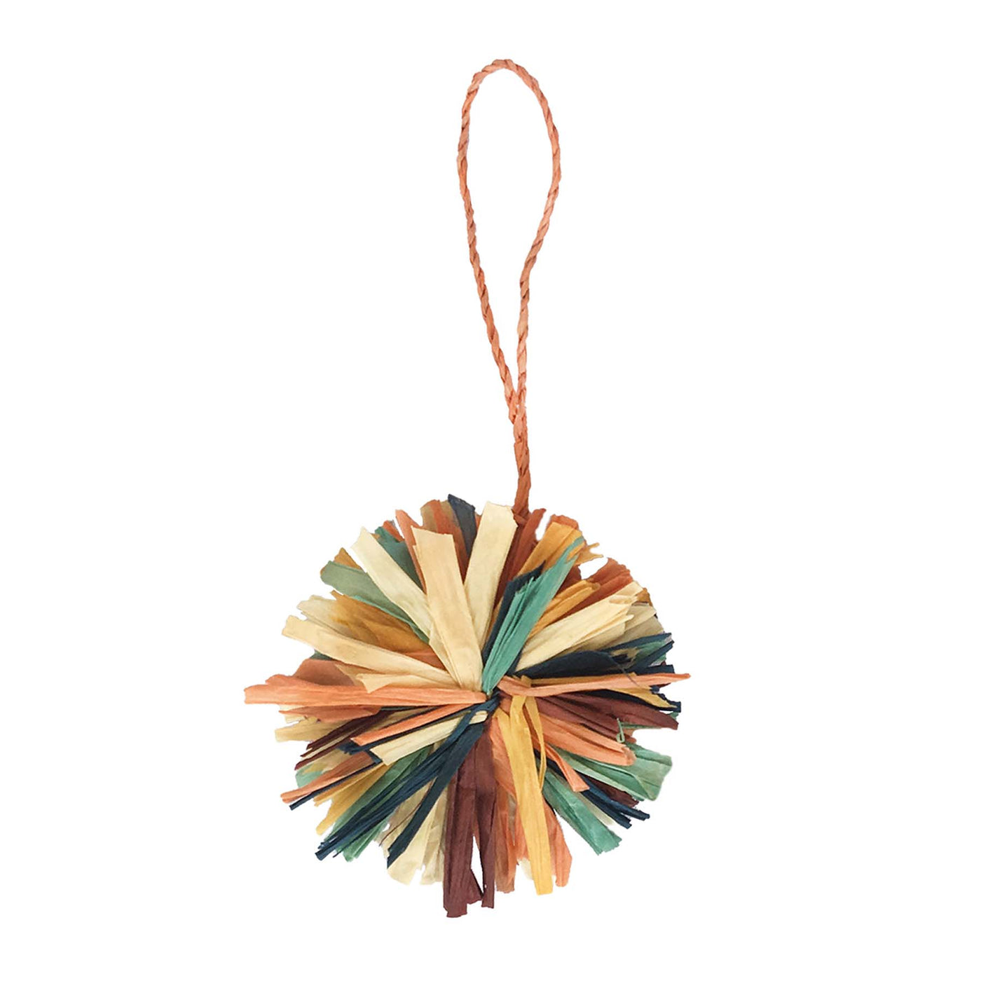 Multicolor Pom Pom Ornament