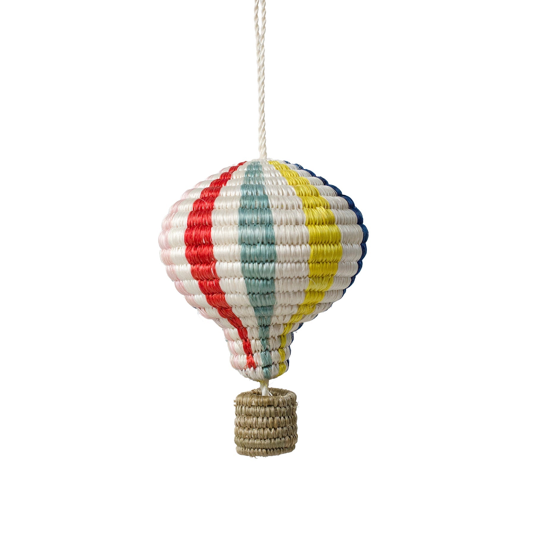 Striped Bright Hot Air Balloon Ornament – Kazi Goods