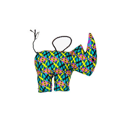 Multi-Colored Rhino Ornament (Assorted Colors)