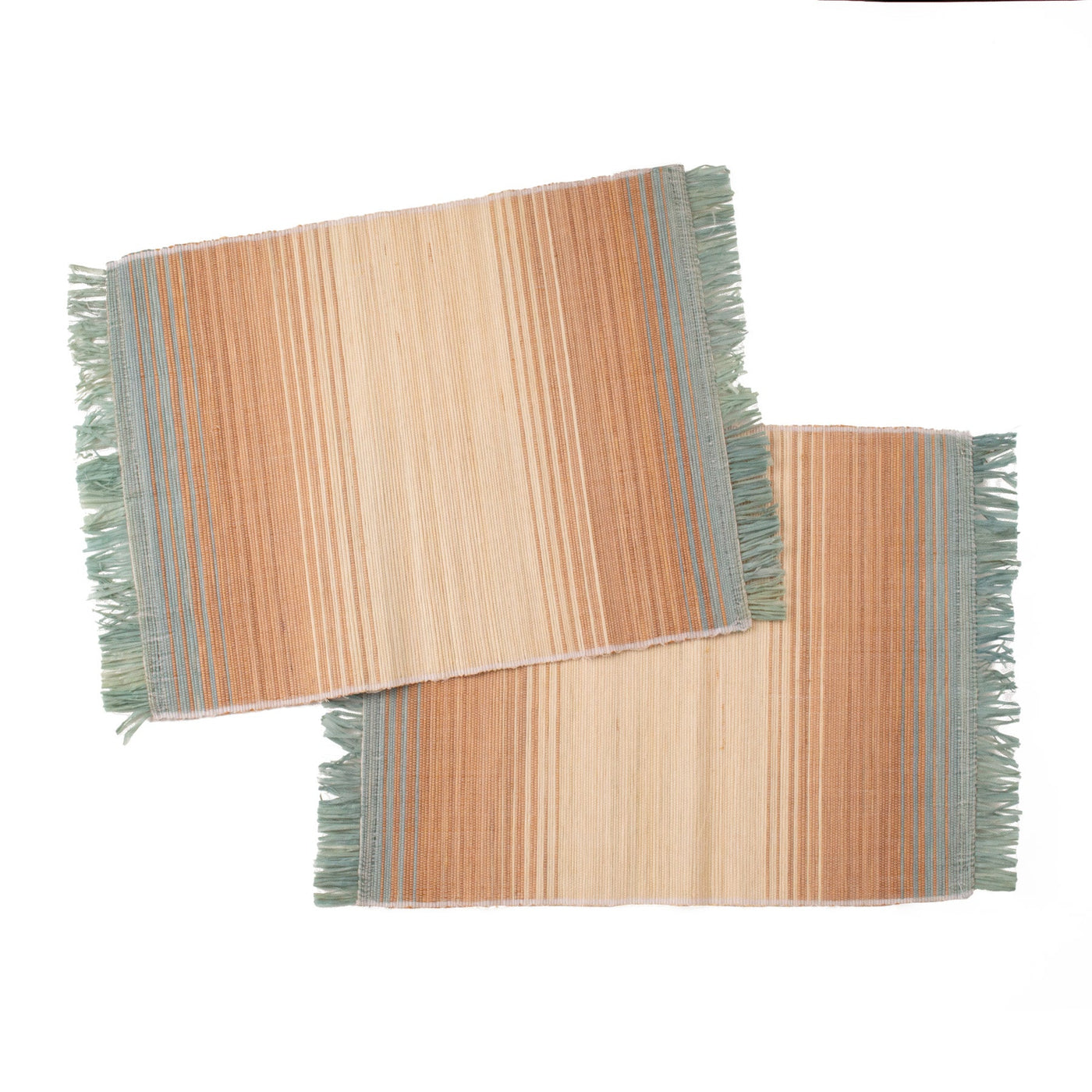 Woodland Placemats - 18" Ombre Fringed, Set of 2