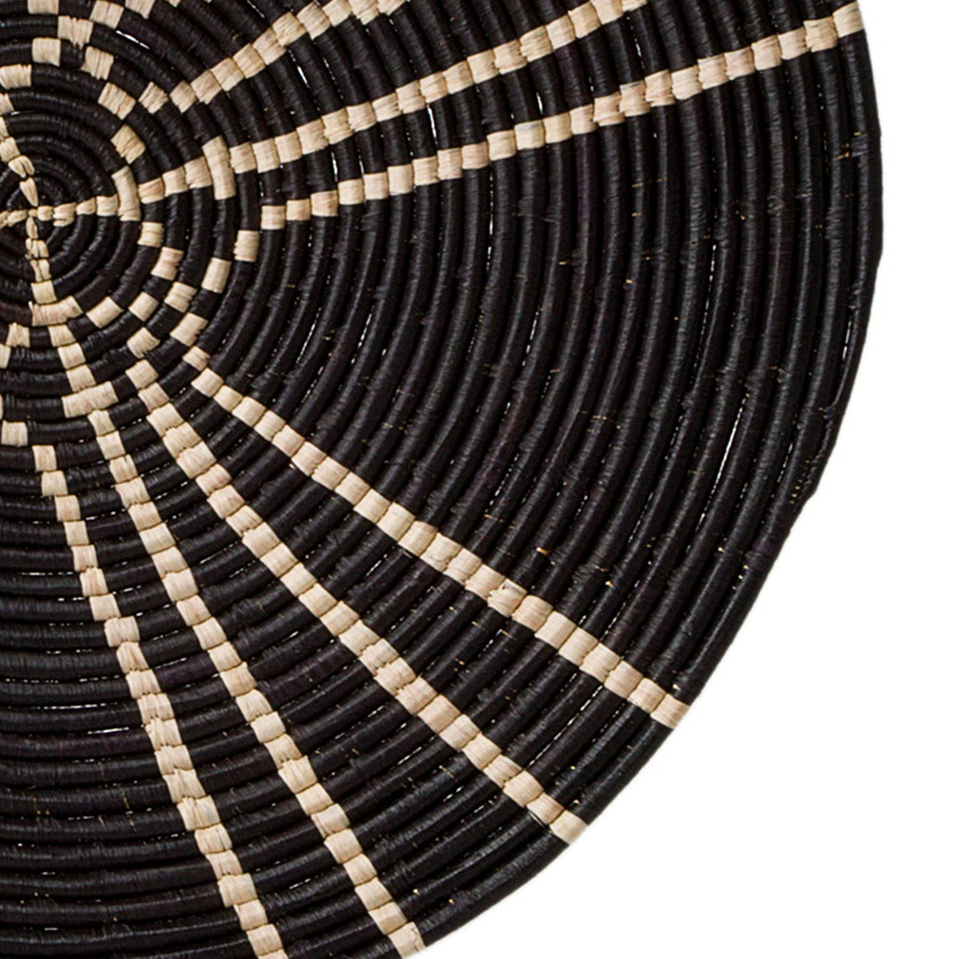 20" Large Sanaa Raffia Woven Wall Art Plate 2