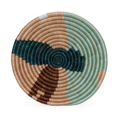 Restorative Table Plate - 10" Abstract Apricot & Seafoam