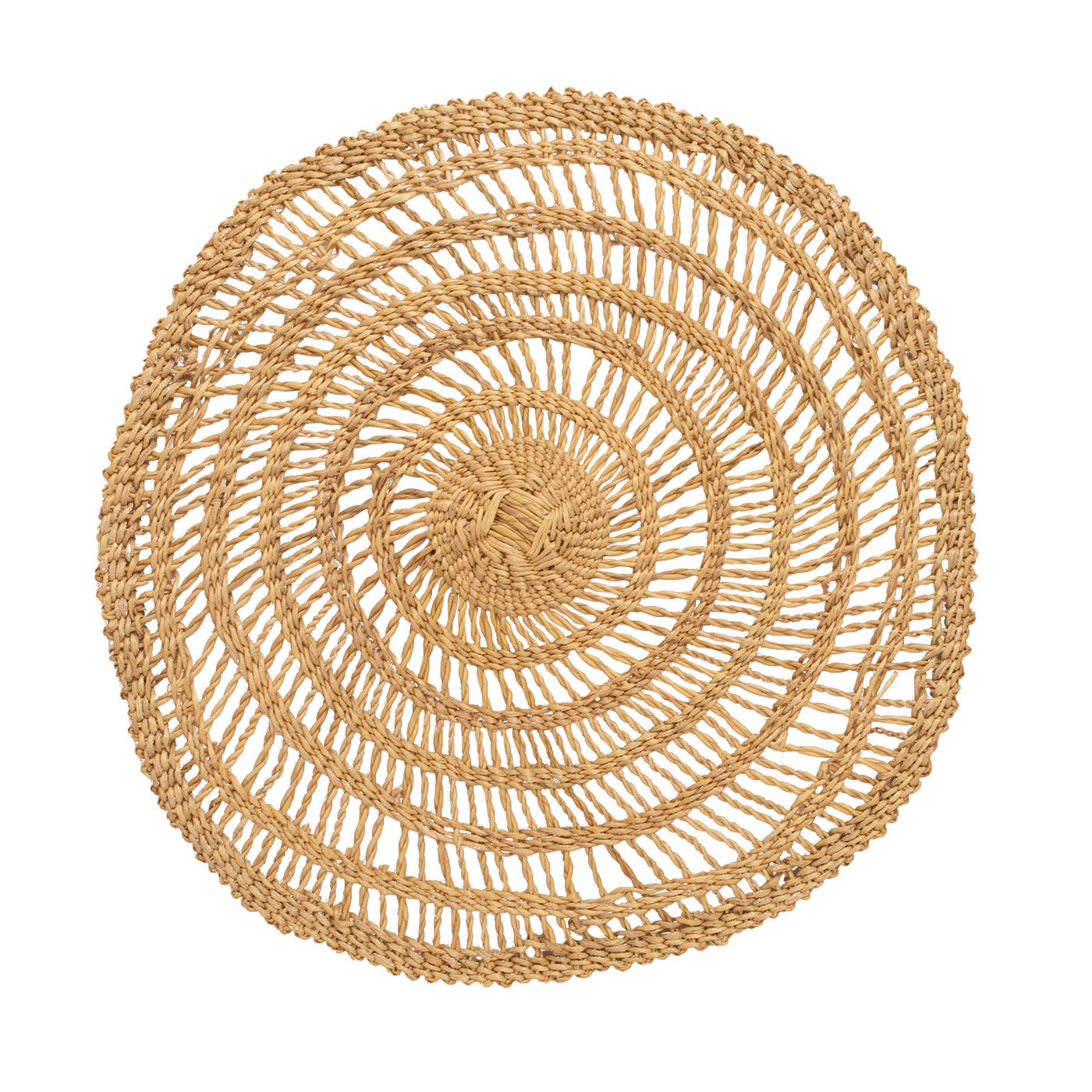 Neutral Placemats - 15" Laced Round, Set of 2