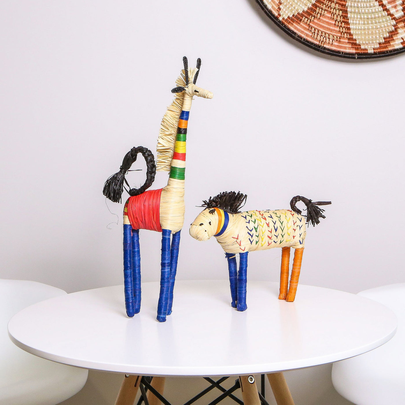 Seratonia Figurine - 16" Primary Colors Giraffe