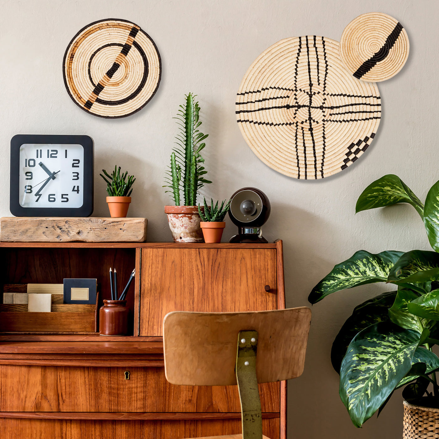 Kazi, Sustainable, Artisan, Home, Décor, Gift, Africa, Unique, Handmade, Organic Wall Statement Set