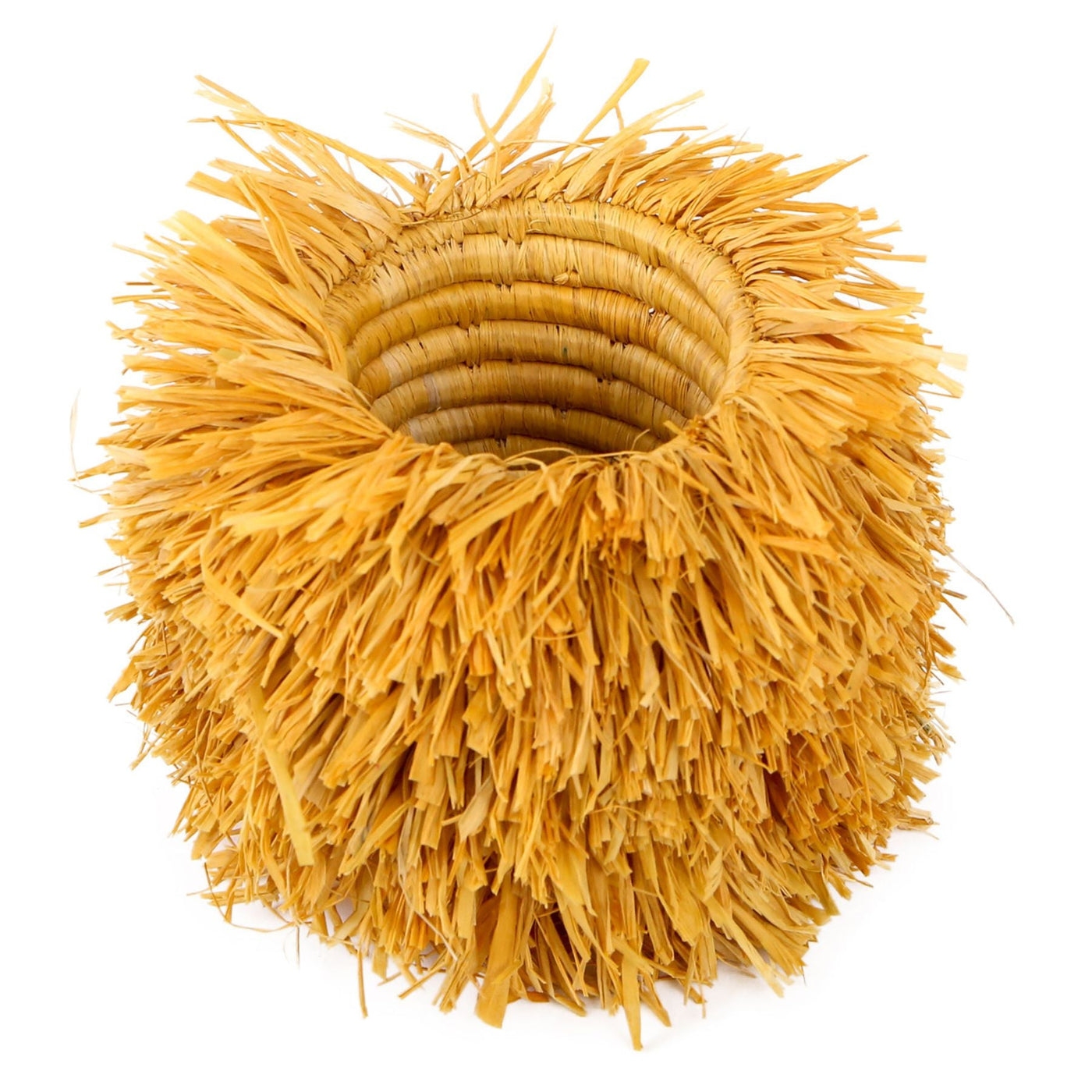 4" Fringe Container - Blissful Brights, Mustard