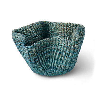 8", 6" and 4" Wavy Baskets - Ambient-Blue Greens